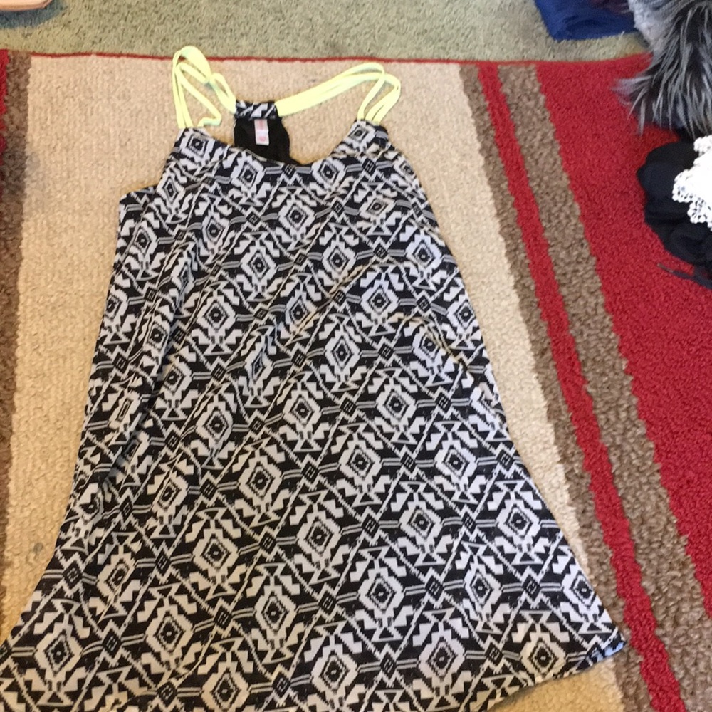 Tribal racer back dress